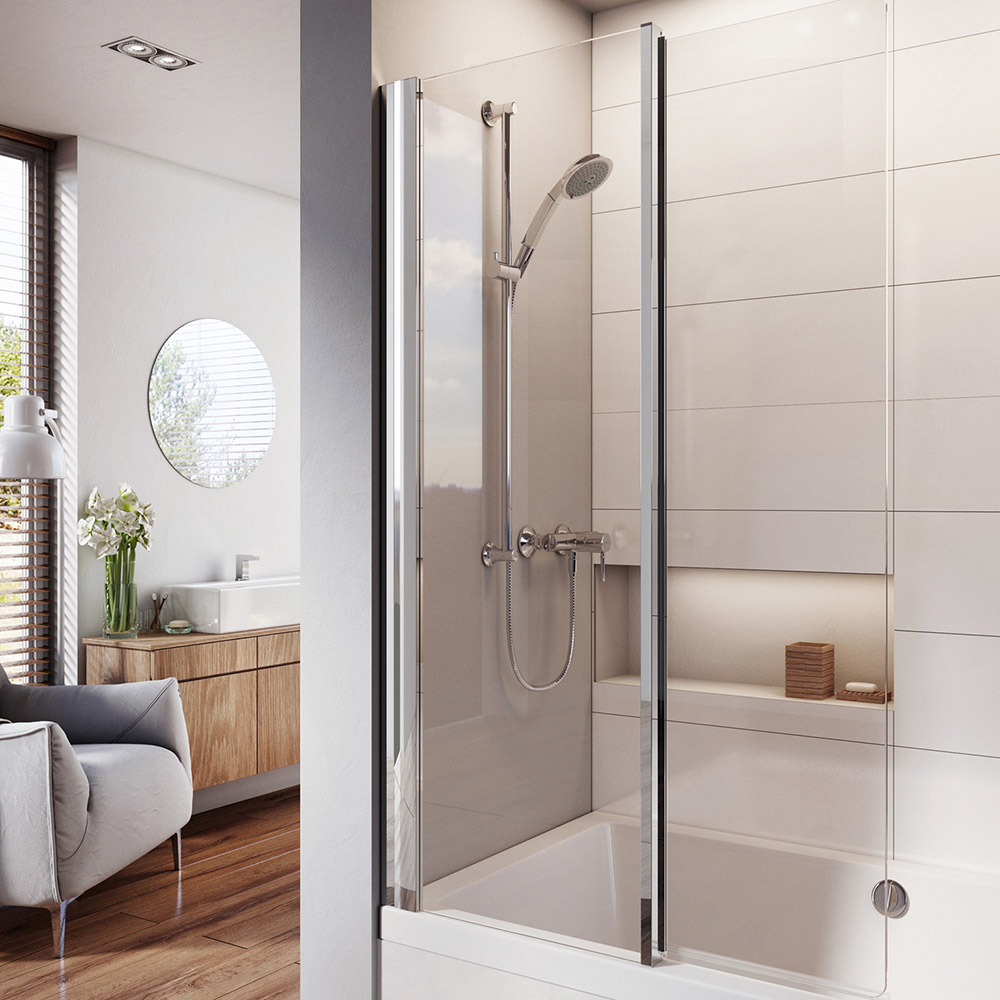 Haven8 Inward Folding Bath Screen