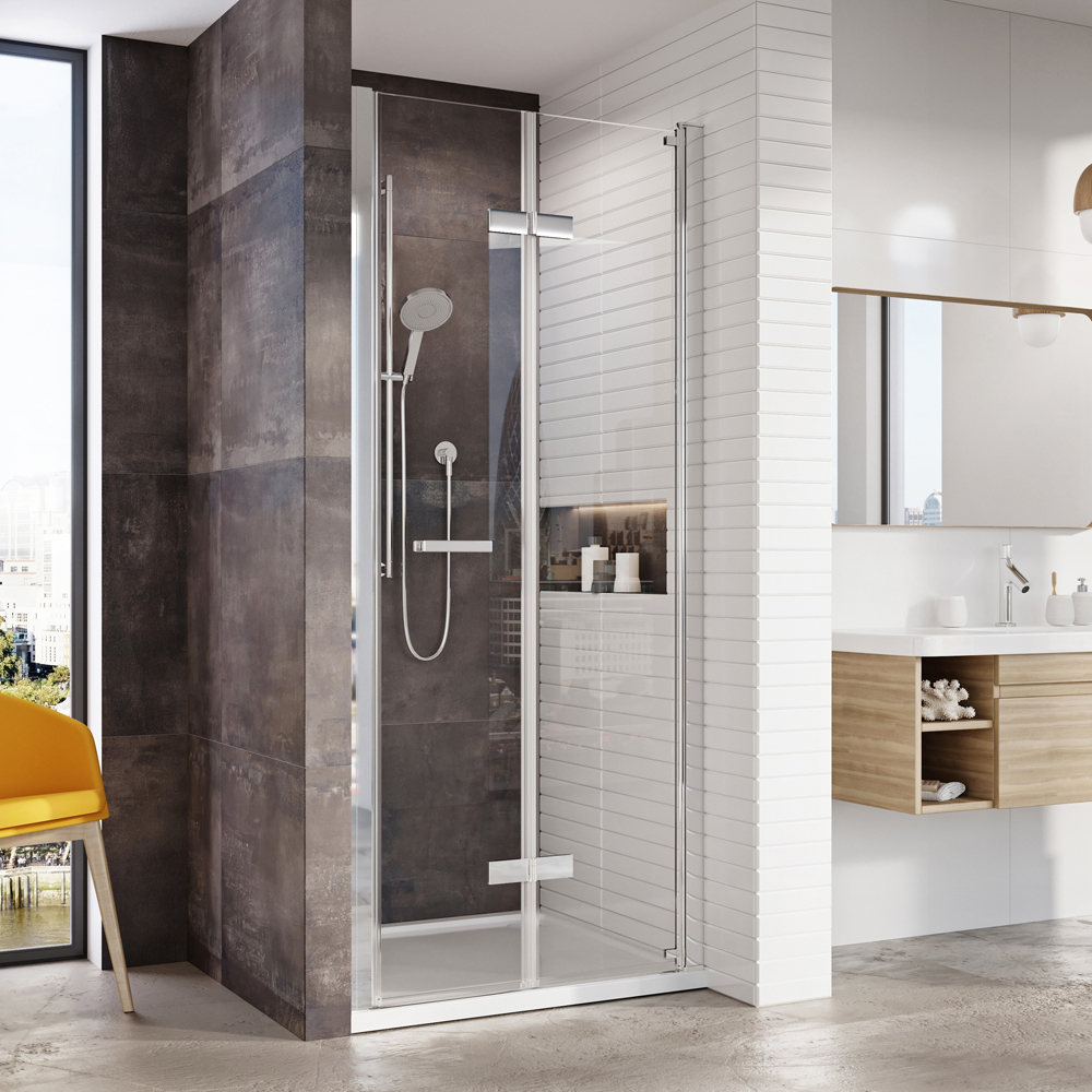 Innov8 Inward Opening Bi-Fold Door for Corner or Alcove fitting